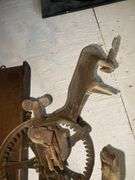 Slaw board, cast iron apple peeler