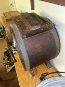 Wooden crank butter churn