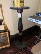 Round pedestal stand - no contents 34 in high