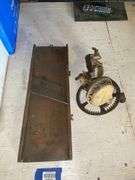 Slaw board, cast iron apple peeler