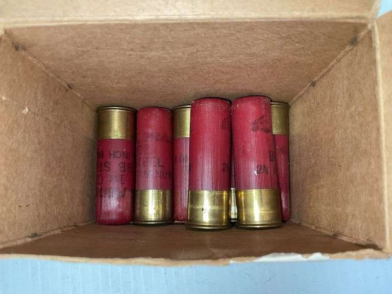 A R Twenty Two Shells Two partial 12 gauge shells, , see photos for details - Hurley Real ...