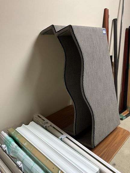 Three window cornices, and plastic drawer unit w/ contents