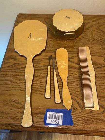 Celluloid dresser set