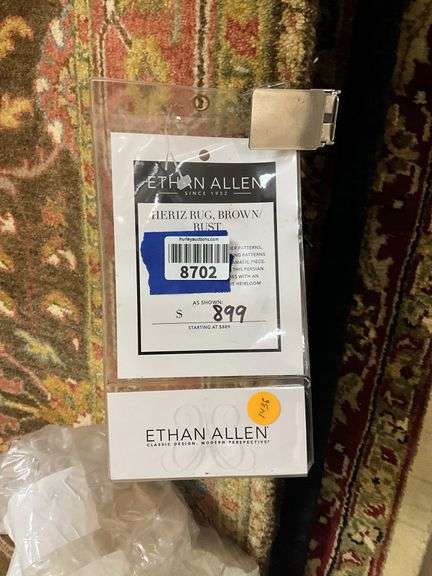 Ethan Allen Heriz hand knotted wool rug 4x6