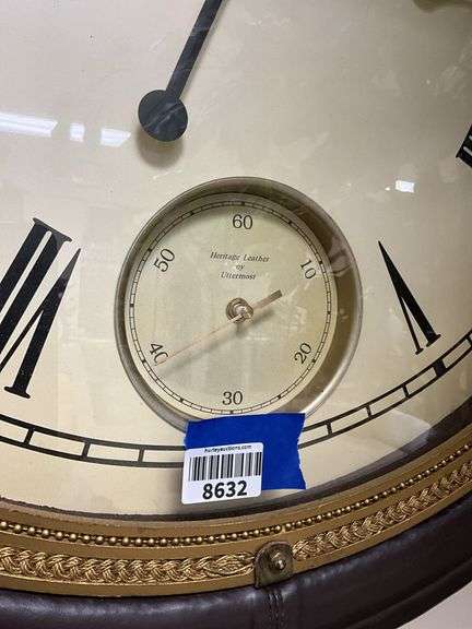 Heritage Leather Uttermost oversized wall clocks 29 wide