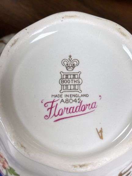 Booths Floradora pattern dinnerware