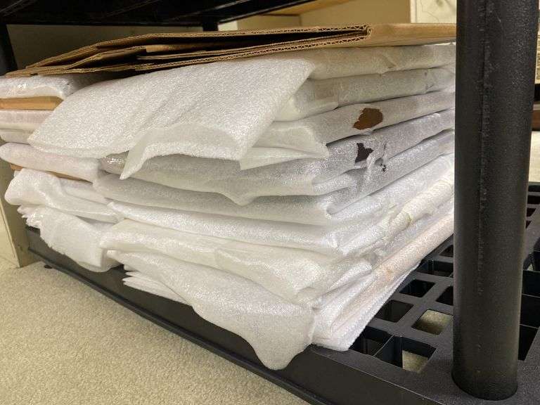 Contents of shelf unit: cabinet door front samples