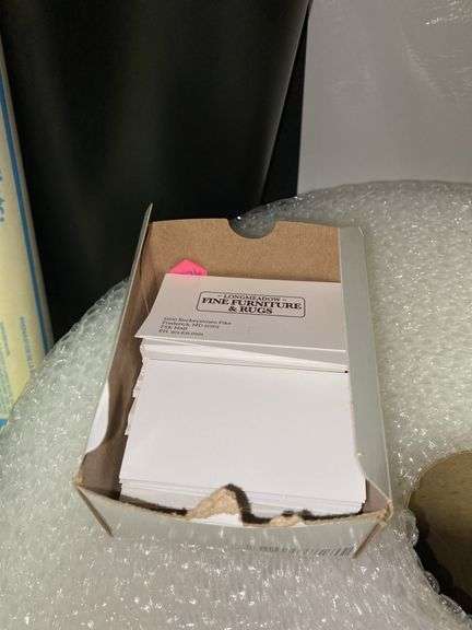Roll of bubble wrap, power strips, misc