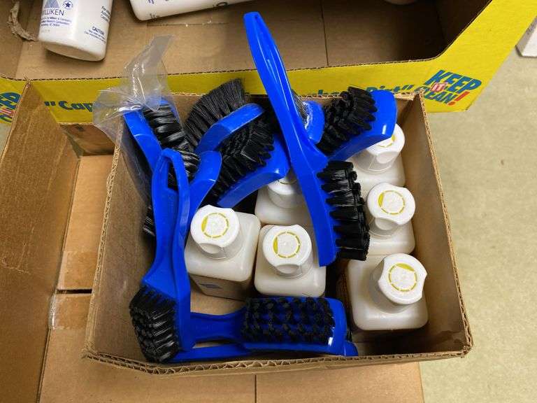 Guardsman furniture polish, scrub brushes, spot/soil remover, vinyl, wood & ceramic floor cleaners