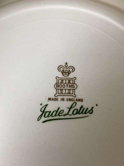 Booths Jade Lotus dinnerware