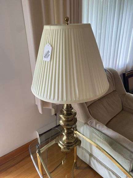 Pair of bronze table lights