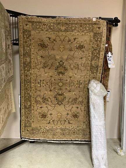 Ethan Allen Oushak Garden hand knotted wood rug 4x6
