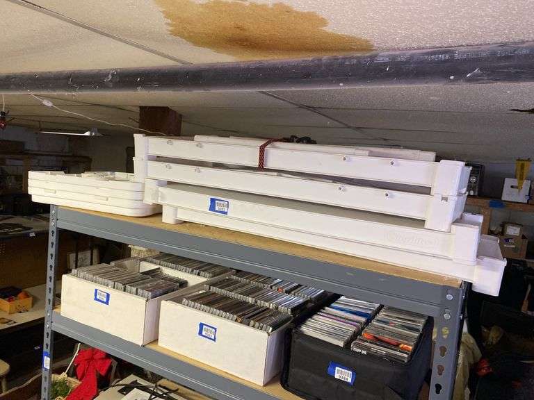 Unassembled Modular plastic shelving