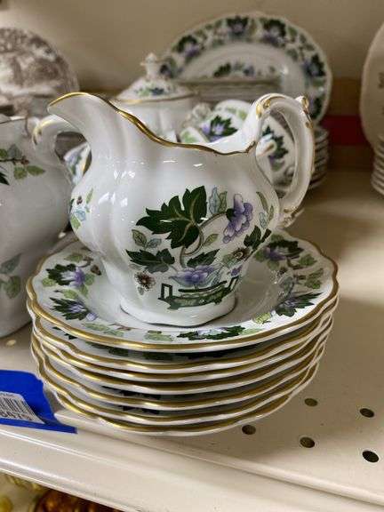 Booths Jade Lotus dinnerware