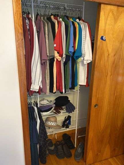 Men’s Shirts Size L, Hats, Gloves, Shoes