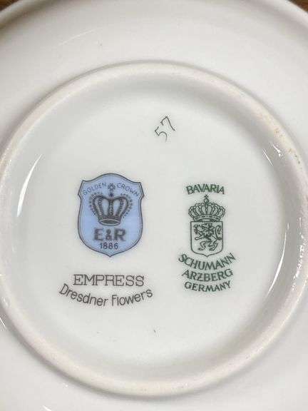 Schumann/Bavaria Germany Empress Dresner Flowers porcelain dinnerware