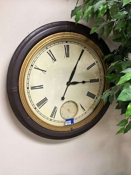 Heritage Leather Uttermost oversized wall clocks 29 wide