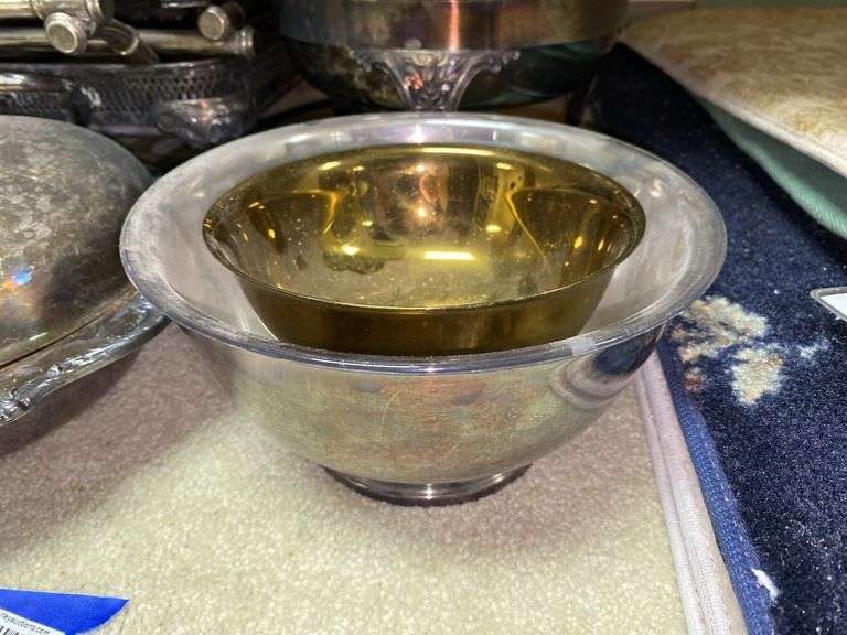 Plated chafing dishes and serving items