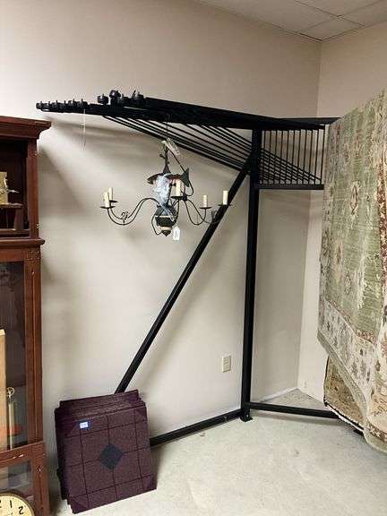 Metal rug display rack - come at end of pick up