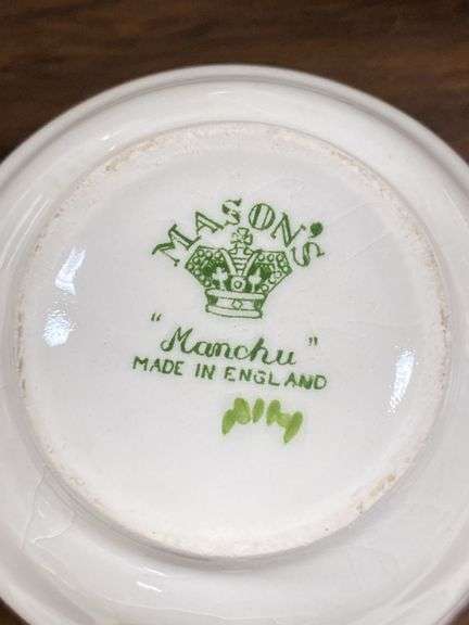 Mason’s Ironstone Manchu pattern dinnerware