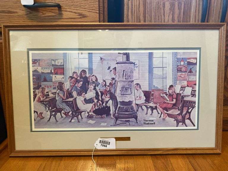 Framed Norman Rockwell Print 27.5x16.5