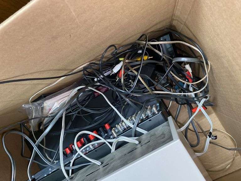 Sony cassette, Sony receiver, Sony DVD player, speakers