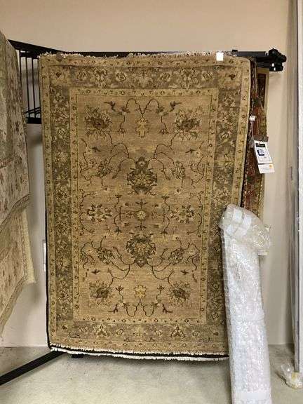Ethan Allen Oushak Garden hand knotted wood rug 4x6