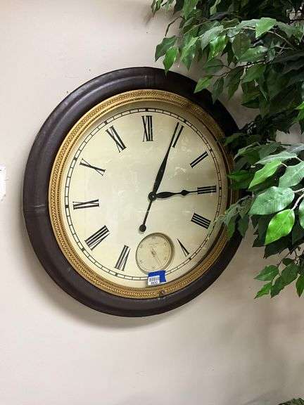 Heritage Leather Uttermost oversized wall clocks 29 wide