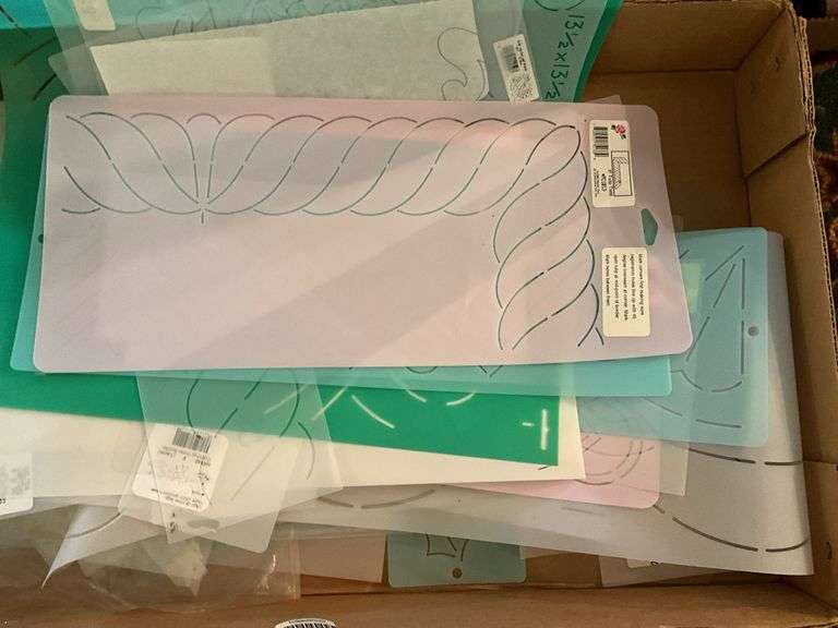 Quilting stencil templates Hurley Real Estate Auctions