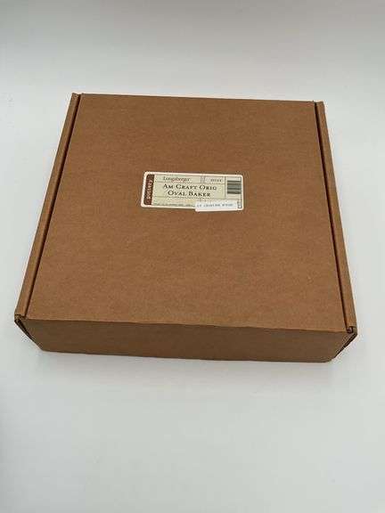 Oval Pottery Baking Dish: With Hot Pad and Box