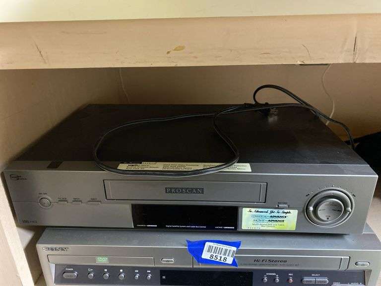 Two VCRs: Sony and Proscan