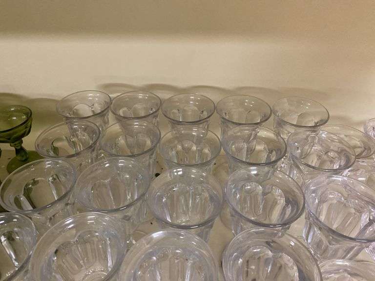 Vintage Imperial glass clear stemware goblets, sherbets, and misc glass