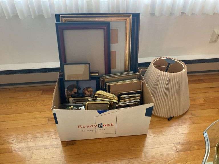 Picture frames, lamp shade
