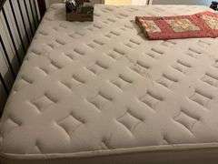 King Bed w/ headboard, footboard & mattress set  78x90, no contents