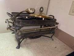 Plated chafing dishes and serving items
