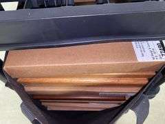 Contents of shelf unit: cabinet door front samples