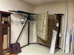 Metal rug display rack - come at end of pick up