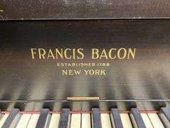 Francis Bacon/New York antique player piano w/ bench 63x29x53