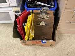 Binders, clip boards, file folders