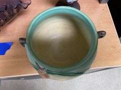 Roseville Pottery green Pinecone bowl