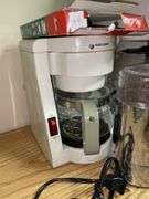 Mr. Coffee, coffee pots, filters, mugs, grinder