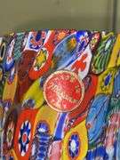 Three Murano glass millefiori art glass tumblers