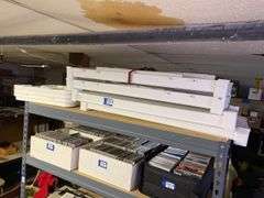 Unassembled Modular plastic shelving
