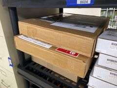 Contents of shelf unit: cabinet door front samples