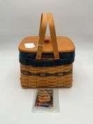 1998 Collectors Club Harbor Basket: With Liner, Lid, Lid Box, Protector, and Box