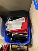 Binders, clip boards, file folders