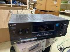 Sony cassette, Sony receiver, Sony DVD player, speakers