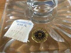 Westmoreland ruby stained glass pedestal dish and vase