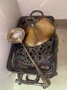 Plated chafing dishes and serving items