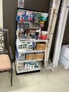 Display shelf w/ pegboard back - no contents